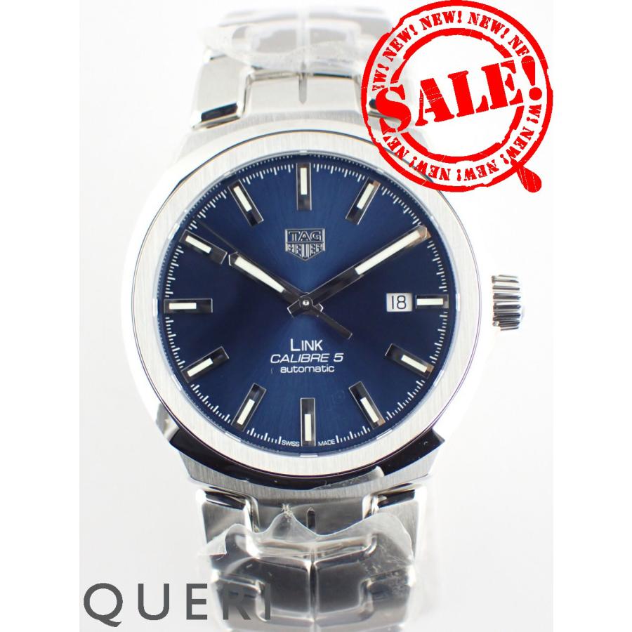 LINK（PORTER） タグホイヤー リンク キャリバー5 デイト ブルー文字盤