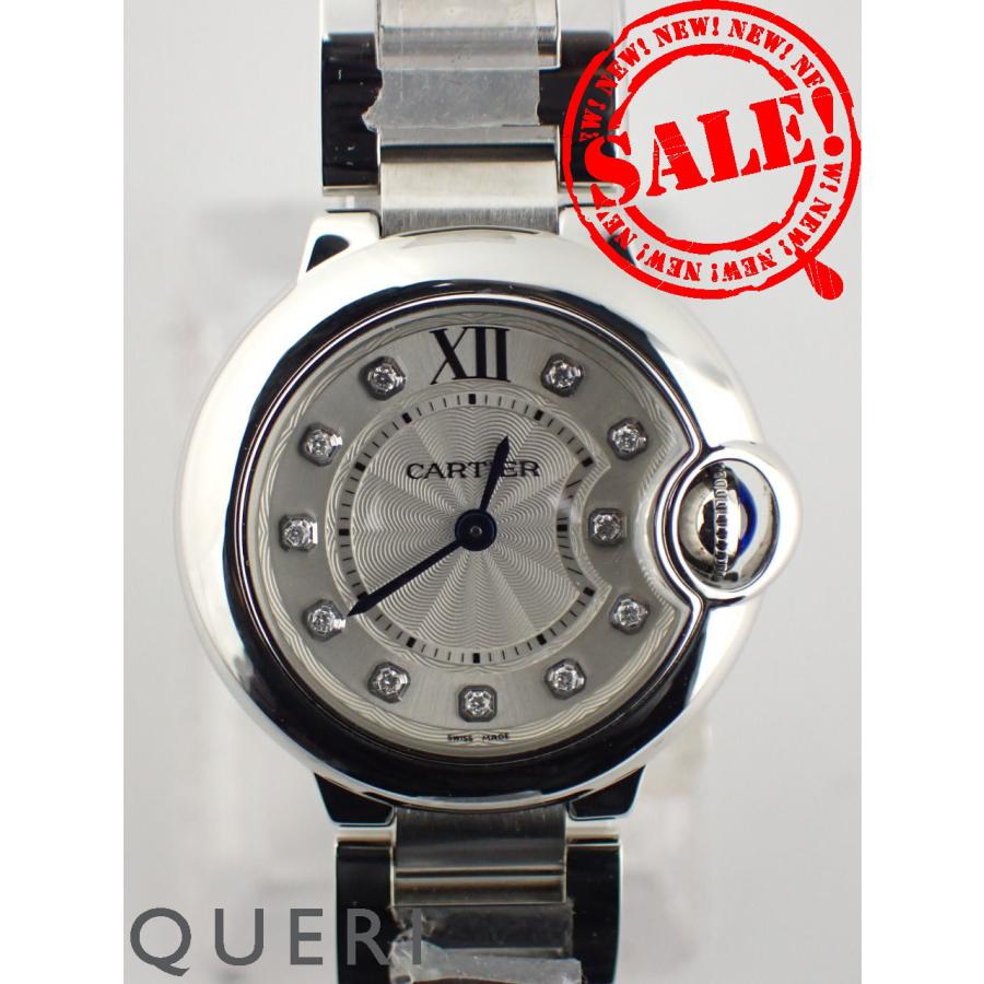 カルティエ バロンブルー クォーツ レディース シルバー文字盤 WE902073 新品仕上げ済 | Cartier