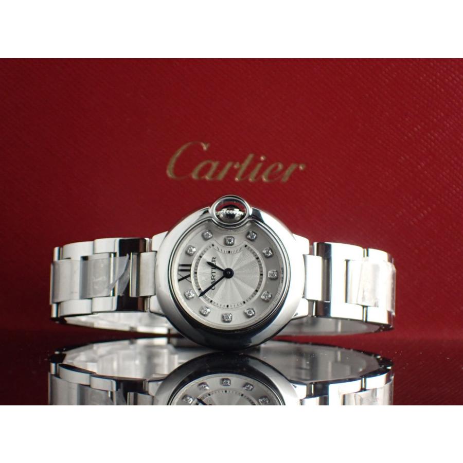 カルティエ バロンブルー クォーツ レディース シルバー文字盤 WE902073 新品仕上げ済 | Cartier | 12