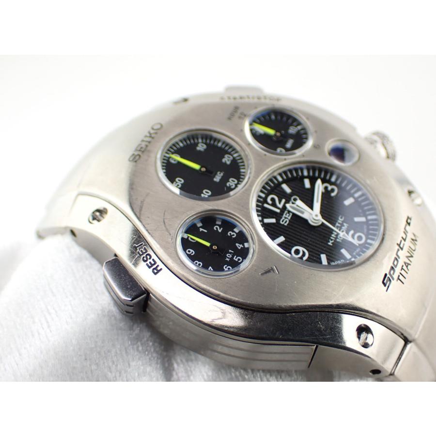 SEIKO セイコー キネティック スポーチュラ チタニウム オート