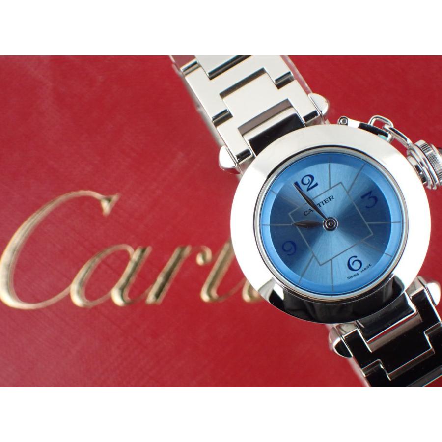 カルティエ ミスパシャ 1周年記念モデル レディース ブルー文字盤 W3140024 新品仕上げ済 | Cartier | 11
