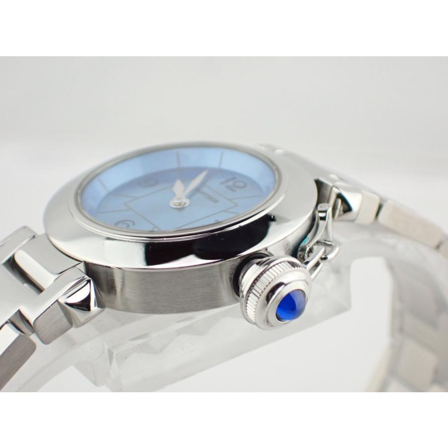 カルティエ ミスパシャ 1周年記念モデル レディース ブルー文字盤 W3140024 新品仕上げ済 | Cartier | 02