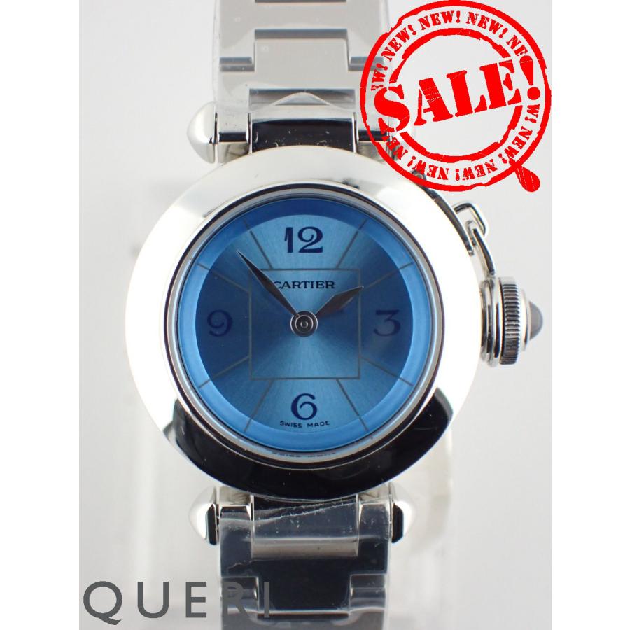 カルティエ ミスパシャ 1周年記念モデル レディース ブルー文字盤 W3140024 新品仕上げ済 | Cartier