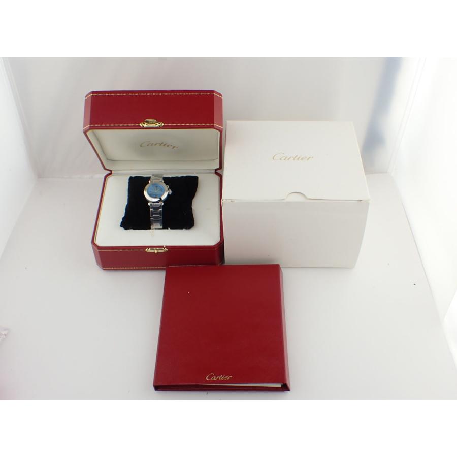 カルティエ ミスパシャ 1周年記念モデル レディース ブルー文字盤 W3140024 新品仕上げ済 | Cartier | 10