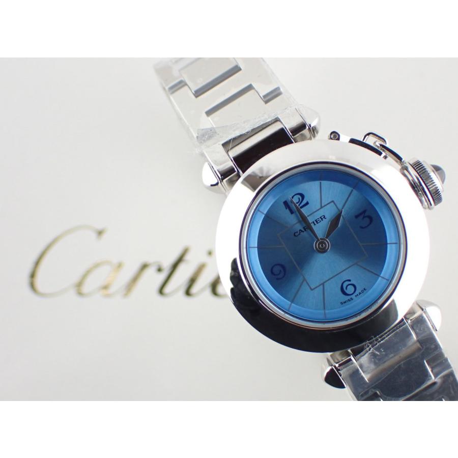 カルティエ ミスパシャ 1周年記念モデル レディース ブルー文字盤 W3140024 新品仕上げ済 | Cartier | 11