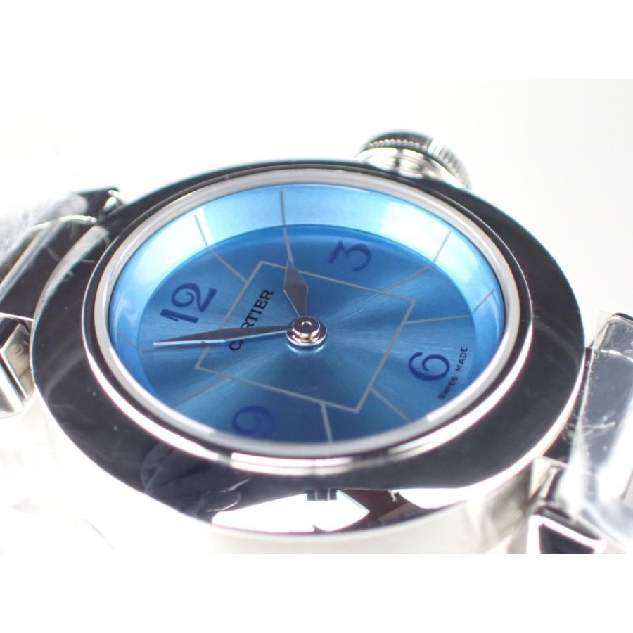 カルティエ ミスパシャ 1周年記念モデル レディース ブルー文字盤 W3140024 新品仕上げ済 | Cartier | 01