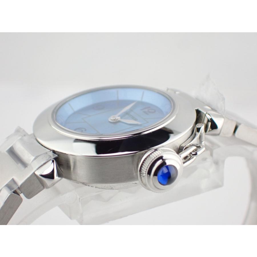 カルティエ ミスパシャ 1周年記念モデル レディース ブルー文字盤 W3140024 新品仕上げ済 | Cartier | 02