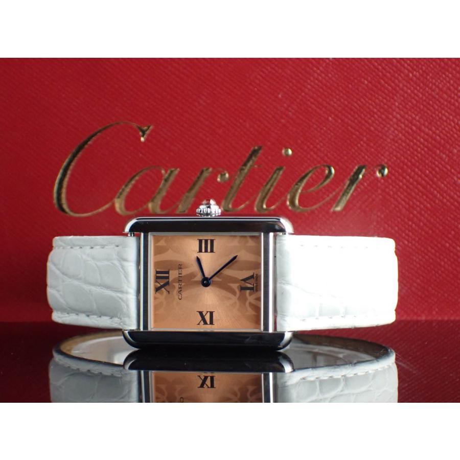 カルティエタンクソロ SMクォーツ オレンジ文字盤 限定モデルW1019455 新品仕上げ済 | TANK（Cartier） | 12