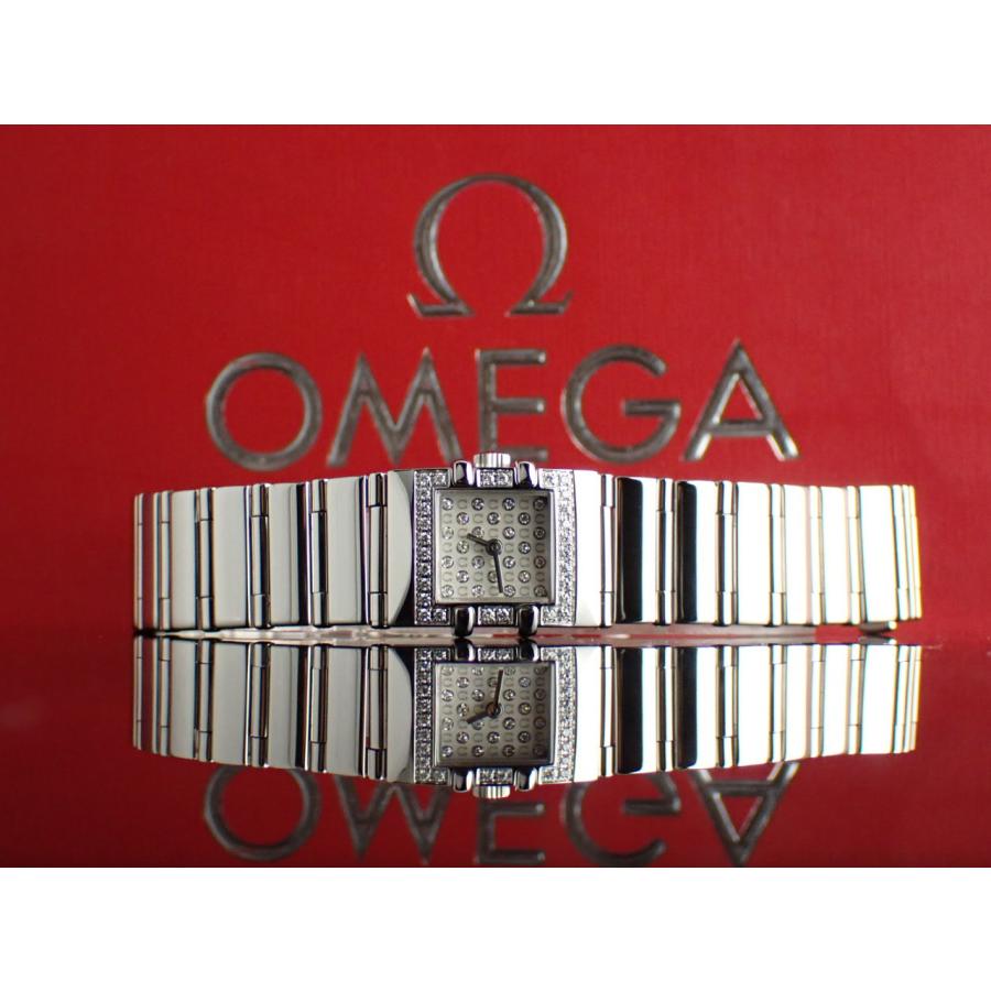 オメガ OMEGA 1539.77 コンステレーション クアドラ ミニ ダイヤベゼル クォーツ レディース 箱・保証書付き_920139 OMEGA（オメガ） OMEGA 1539.77 コンステレーション クアドラ ミニ