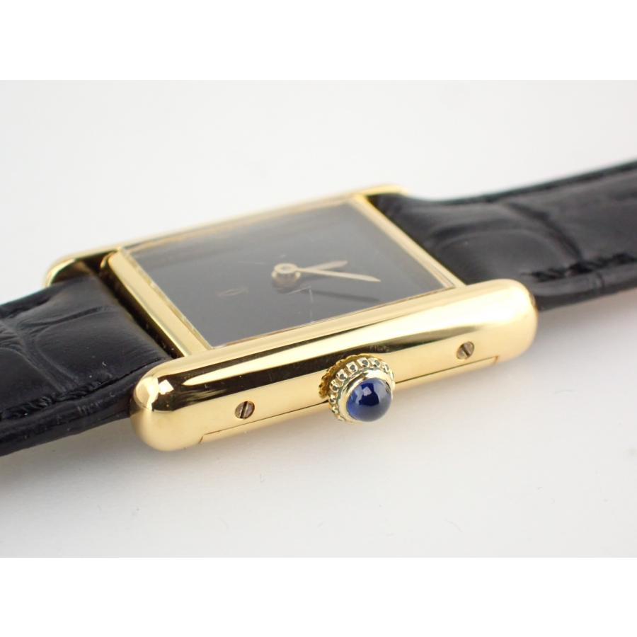 CARTIER　カルティエ　ムーブメント付文字盤 Cartier カルティエ マストタンク SM オニキス文字盤 手巻き