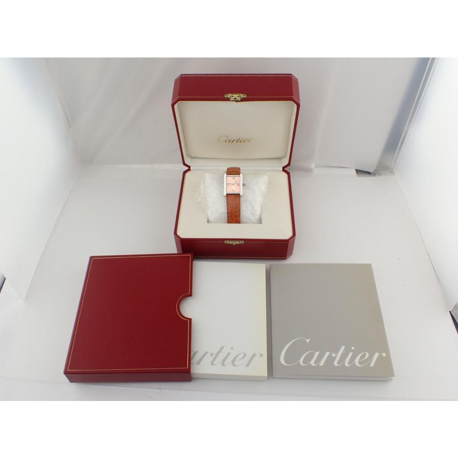 カルティエ 【CARTIER】 タンクソロ SM リミテッドエディション W1019455 レディース オレンジ ステンレススティール 腕時計 時計 TANK SOLO SMALL MODEL LIMITED EDITION ORANGE SS 【中古】 TANK（Cartier） カルティエ タンクソロ SM 数量限定 オレンジ文字盤