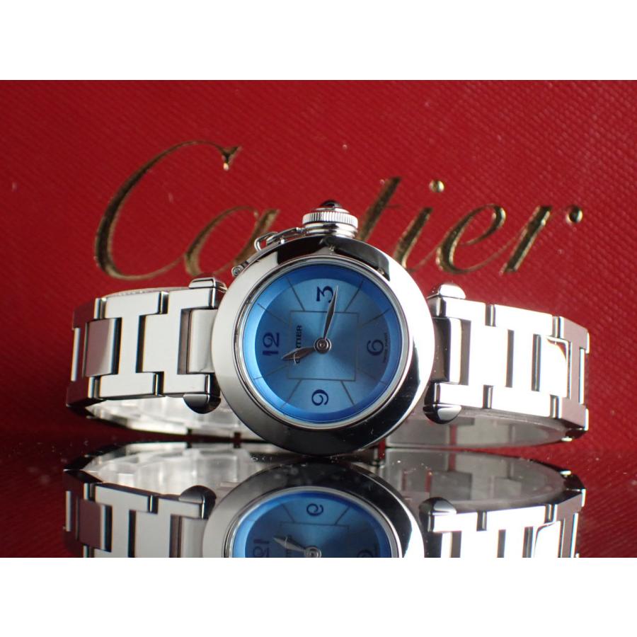 カルティエ ミスパシャ 1周年記念モデル レディース ブルー文字盤 W3140024 新品仕上げ済 | Cartier | 12