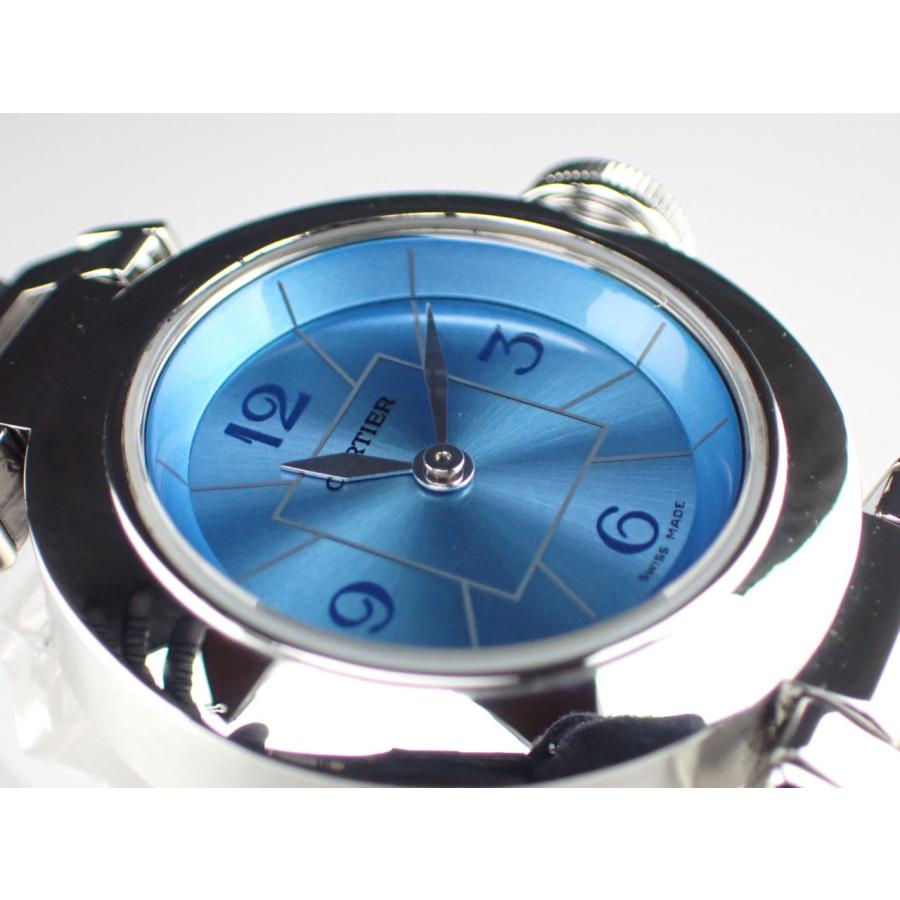 カルティエ ミスパシャ 1周年記念モデル レディース ブルー文字盤 W3140024 新品仕上げ済 | Cartier | 01