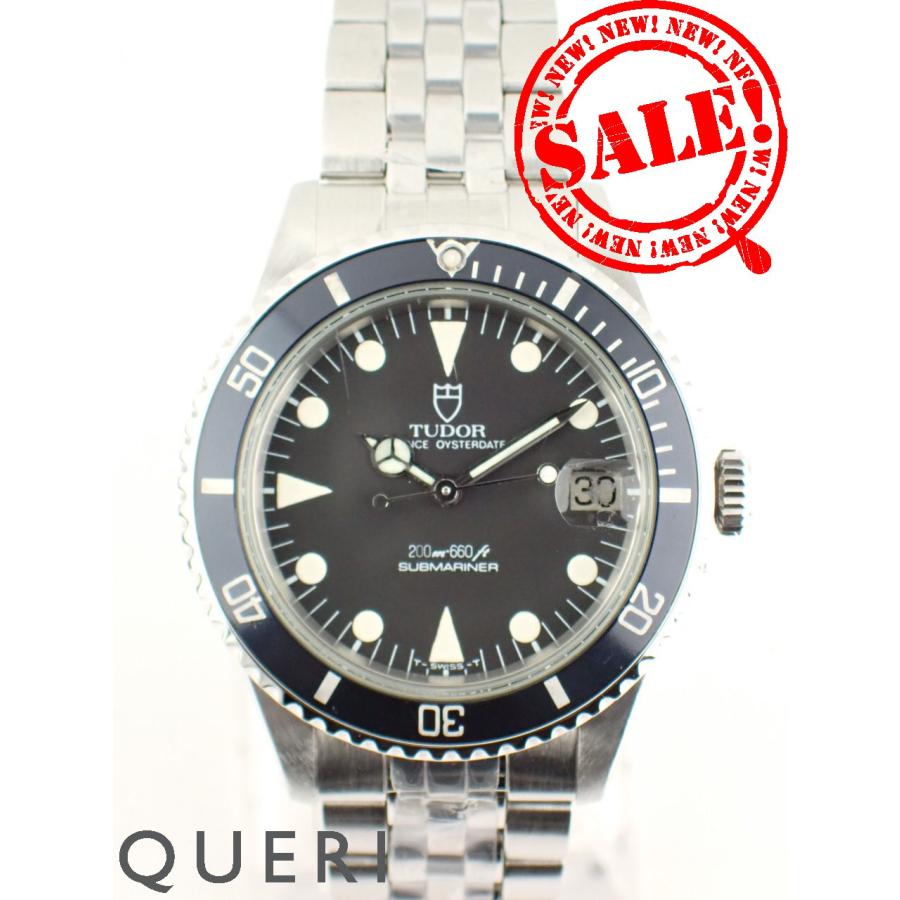 チューダー サブマリーナー デイト ロレックス刻印 ブラック文字盤 76000 新品仕上げ済 | 