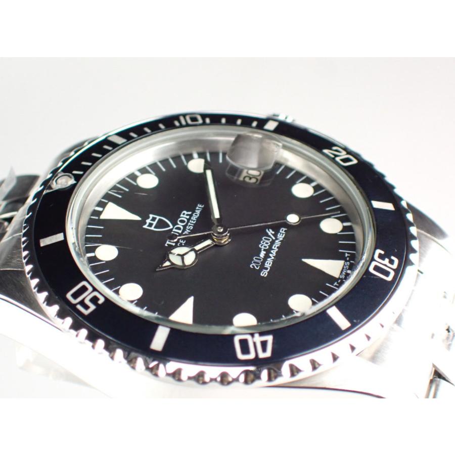 チューダー サブマリーナー デイト ロレックス刻印 ブラック文字盤 76000 新品仕上げ済 |  | 01