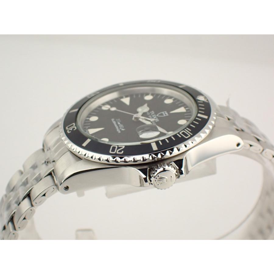 チューダー サブマリーナー デイト ロレックス刻印 ブラック文字盤 76000 新品仕上げ済 |  | 02