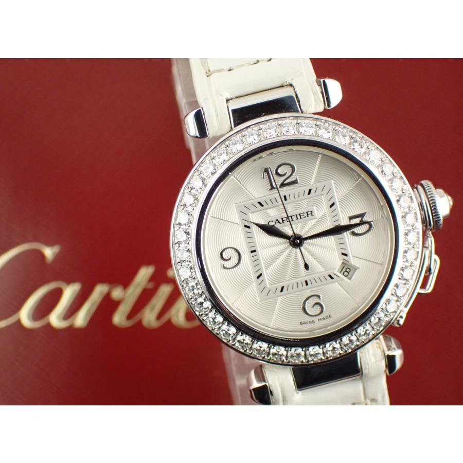 カルティエ パシャ ダイヤモンドベゼル 32mm クォーツ レディース WJ1050M9 新品仕上げ済 | Cartier | 11