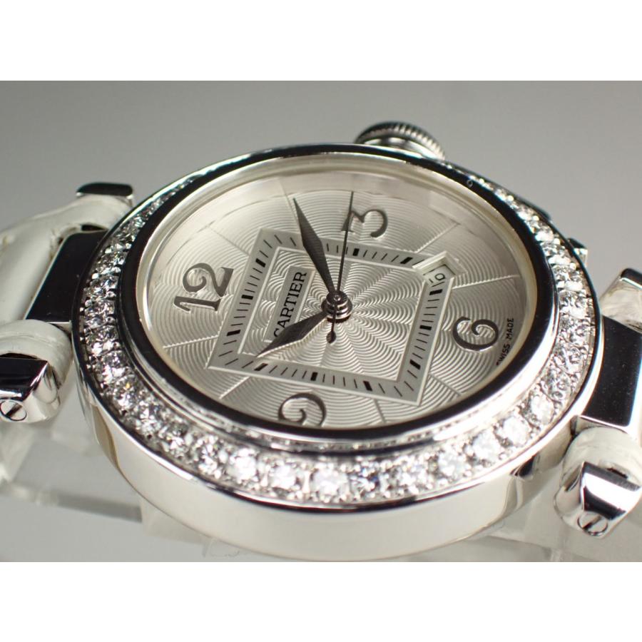 カルティエ パシャ ダイヤモンドベゼル 32mm クォーツ レディース WJ1050M9 新品仕上げ済 | Cartier | 01
