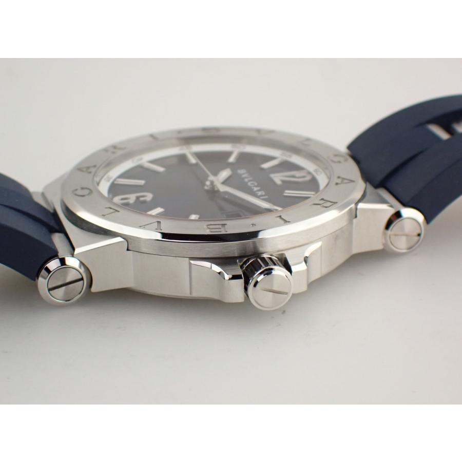 ブルガリ ディアゴノ 42mm ラバーベルト ブルー文字盤 メンズ 102102(DG42C3SVD) 新品仕上げ済 | BVLGARI | 02
