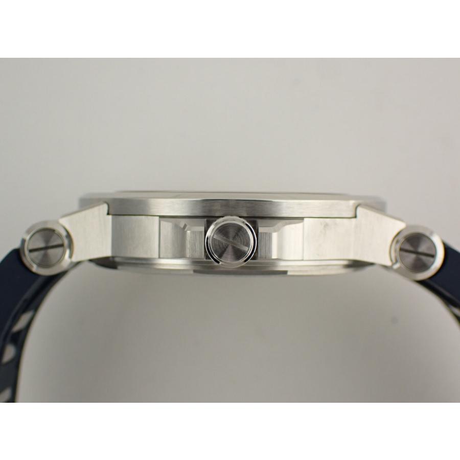 ブルガリ ディアゴノ 42mm ラバーベルト ブルー文字盤 メンズ 102102(DG42C3SVD) 新品仕上げ済 | BVLGARI | 04