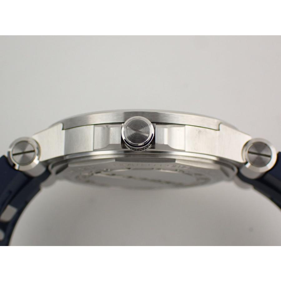ブルガリ ディアゴノ 42mm ラバーベルト ブルー文字盤 メンズ 102102(DG42C3SVD) 新品仕上げ済 | BVLGARI | 05