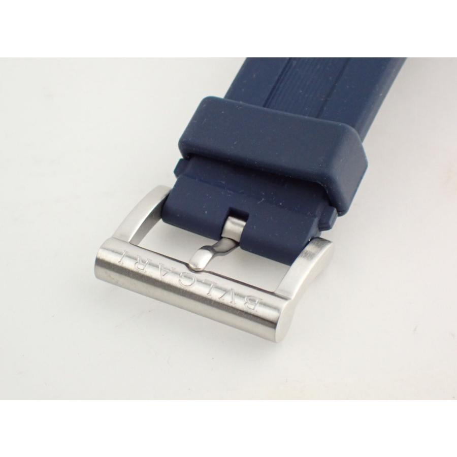 ブルガリ ディアゴノ 42mm ラバーベルト ブルー文字盤 メンズ 102102(DG42C3SVD) 新品仕上げ済 | BVLGARI | 08