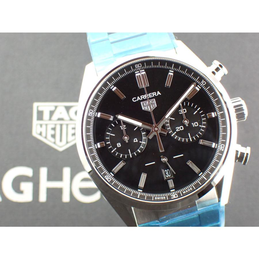 タグホイヤー カレラ キャリバーホイヤー02 クロノグラフ ブラック文字盤 CBN2010.BA0642 新品 | カレラ | 12