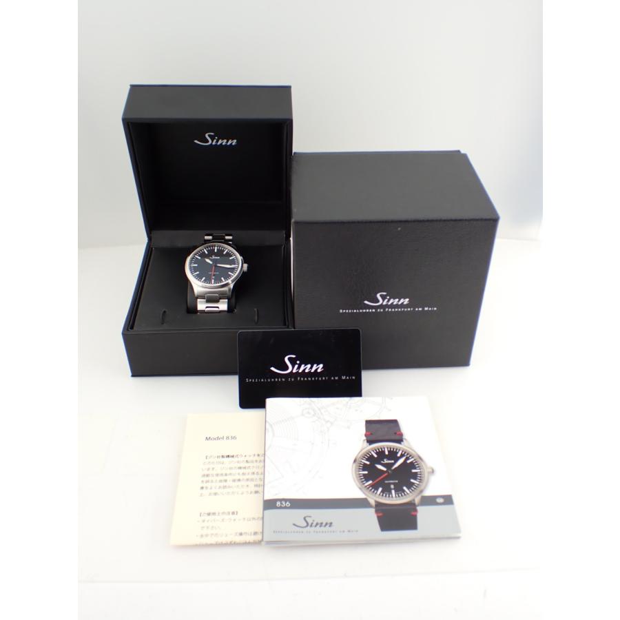 ジン ドイツ製 自動巻き ブラック文字盤 デイト メンズ 836 新品仕上げ済 | Sinn | 11