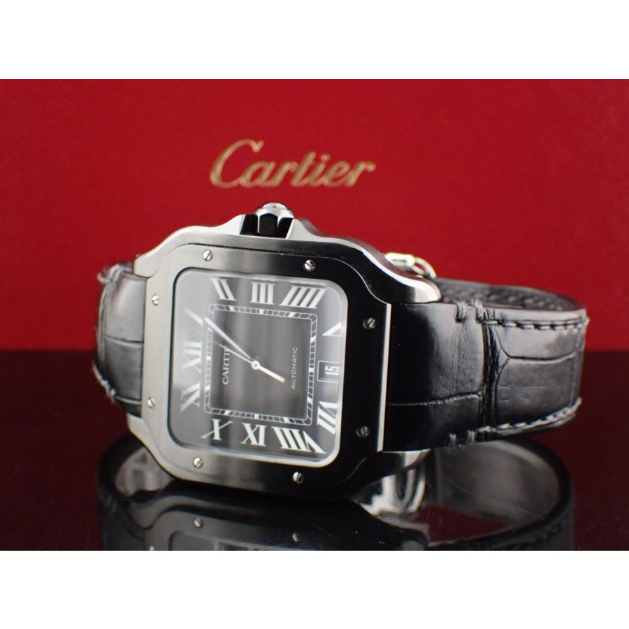 カルティエ サントス ドゥ　カルティエ LM レザーベルト　ブラック文字盤 WSSA0039 中古 | SANTOS DE CARTIER | 13
