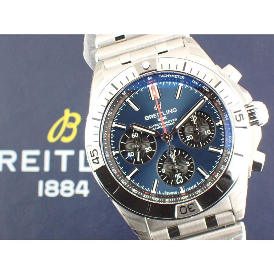 ブライトリング クロノマット B01 42mm ブルー文字盤 AB0134101C1A1(AB0134)新品 | クロノマット | 12