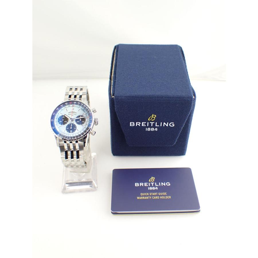 ナビタイマー ブライトリング B01 クロノグラフ41 ブルー アジア圏限定