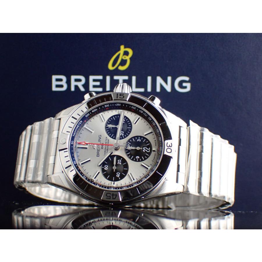 クロノマット ブライトリング B01 42mm シルバー文字盤 AB0134101G1A1
