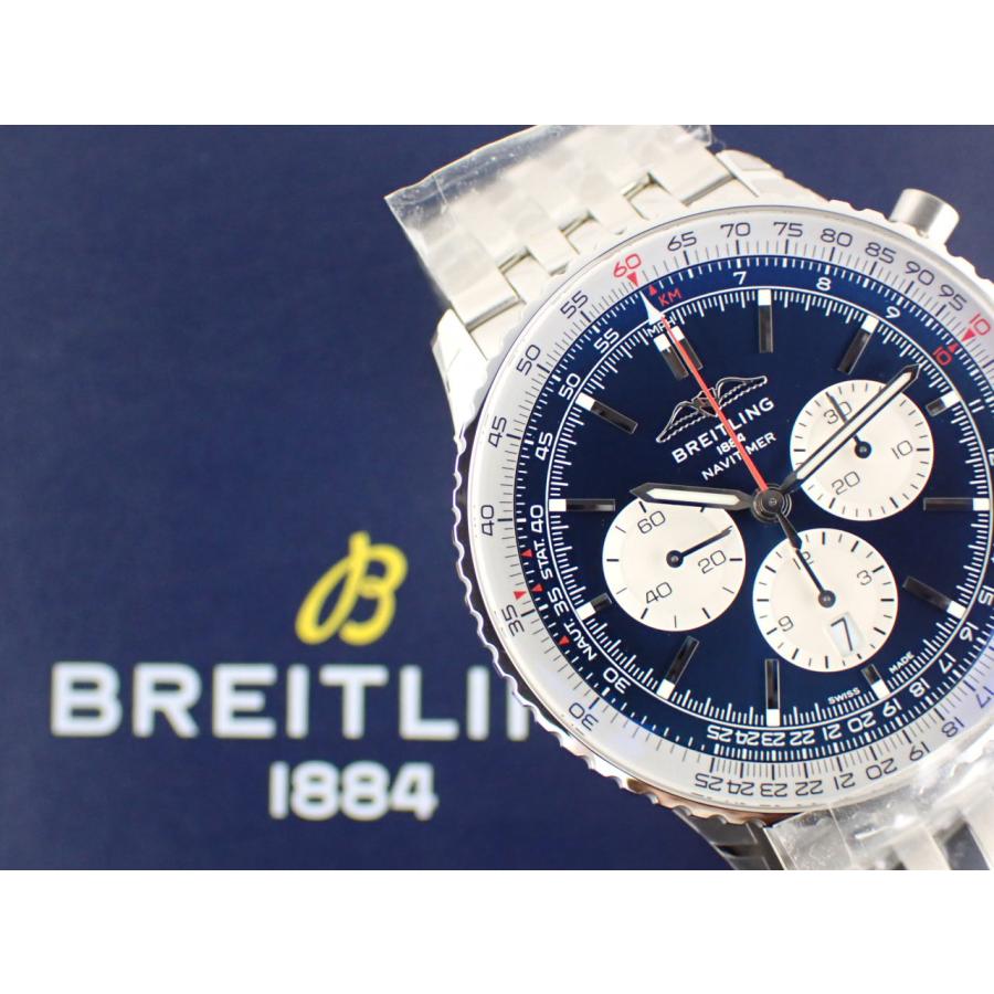 ブライトリング ナビタイマー B01 クロノグラフ 46 ブルー文字盤 メンズ AB0137211C1S1(AB0137) 新品 | ナビタイマー | 12