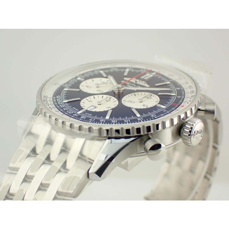 ブライトリング ナビタイマー B01 クロノグラフ 46 ブルー文字盤 メンズ AB0137211C1S1(AB0137) 新品 | ナビタイマー | 02
