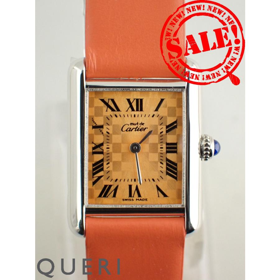 カルティエ マストタンク SM 2003年クリスマス限定モデル オレンジベルト W1017654 新品仕上げ済 | TANK（Cartier）