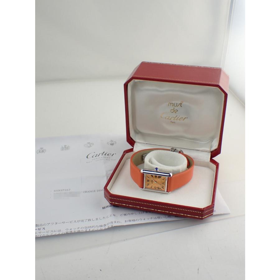 カルティエ マストタンク SM 2003年クリスマス限定モデル オレンジベルト W1017654 新品仕上げ済 | TANK（Cartier） | 10