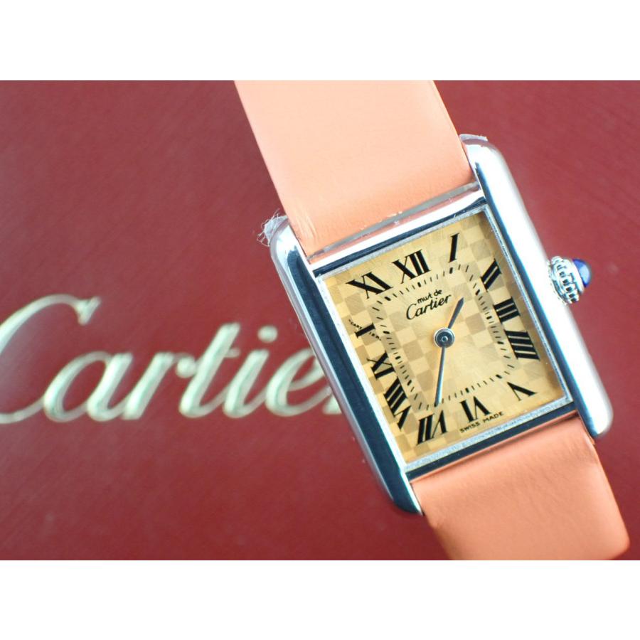 カルティエ マストタンク SM 2003年クリスマス限定モデル オレンジベルト W1017654 新品仕上げ済 | TANK（Cartier） | 11
