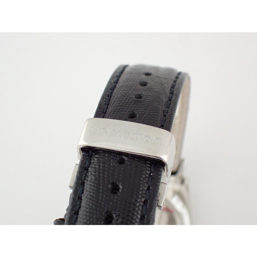 ベンチュラ ハミルトン クォーツ ブラック文字盤 H244110 中古