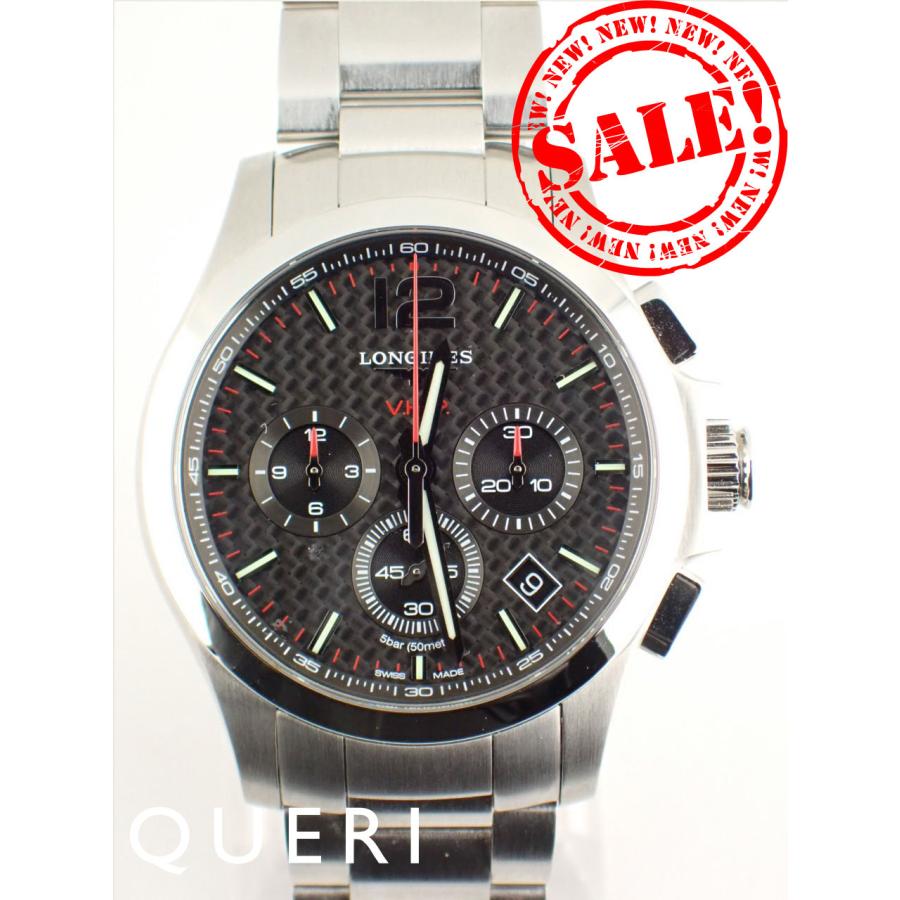 ロンジン コンクエスト VHP クロノグラフ ブラック L3.717.4.66.6(L37174666)中古美品 | LONGINES
