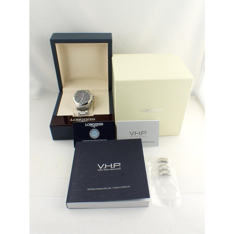 ロンジン コンクエスト VHP クロノグラフ ブラック L3.717.4.66.6(L37174666)中古美品 | LONGINES | 11