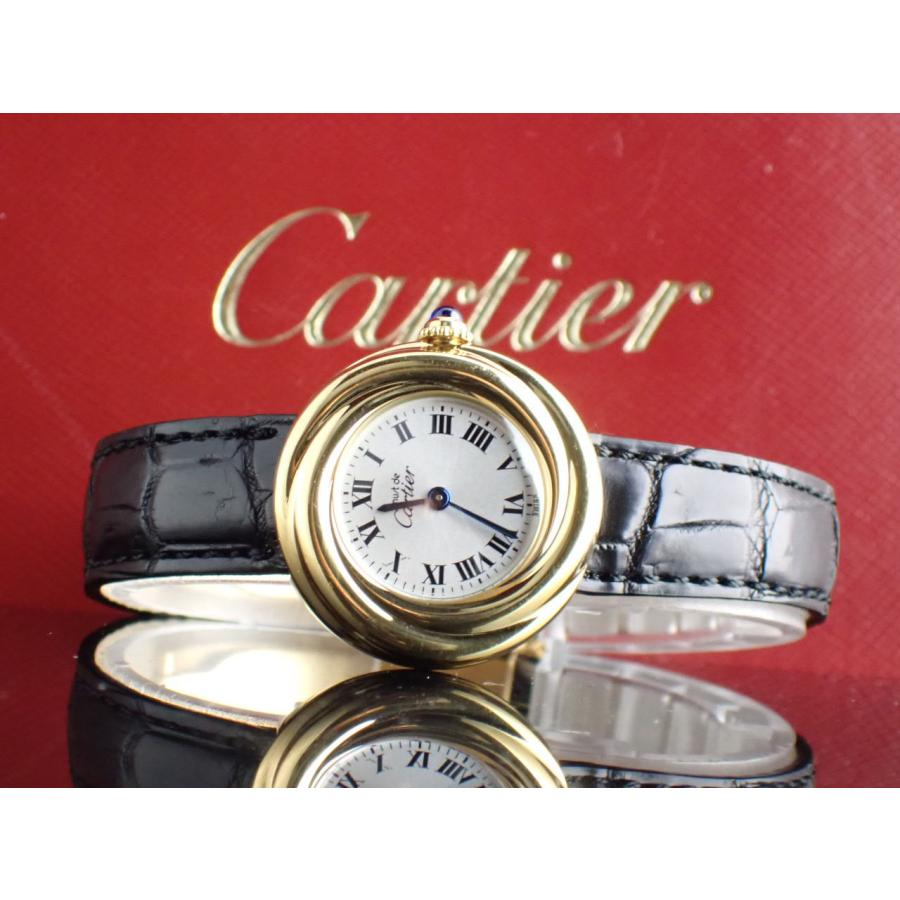 カルティエ マスト トリニティ ウォッチ シルバー925 クォーツ レディース W1010644 中古美品 | Cartier | 12