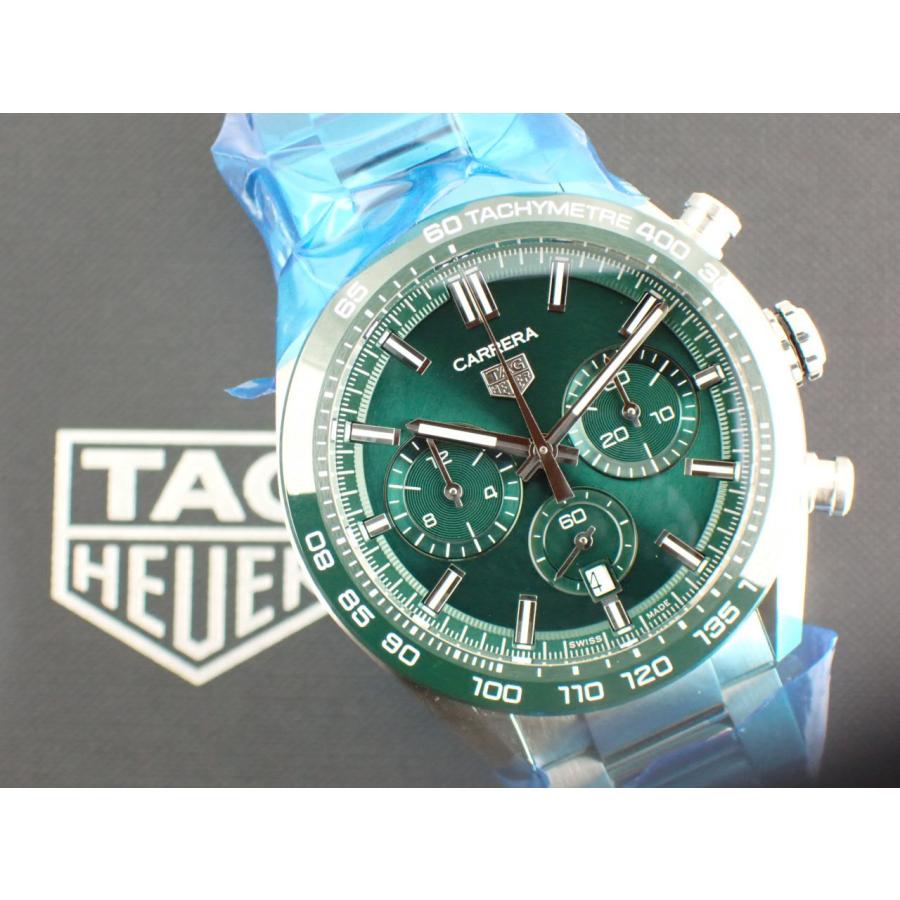 タグホイヤー カレラ キャリバーホイヤー02 グリーン メンズ CBN2A1N.BA0643 新品 | カレラ | 12