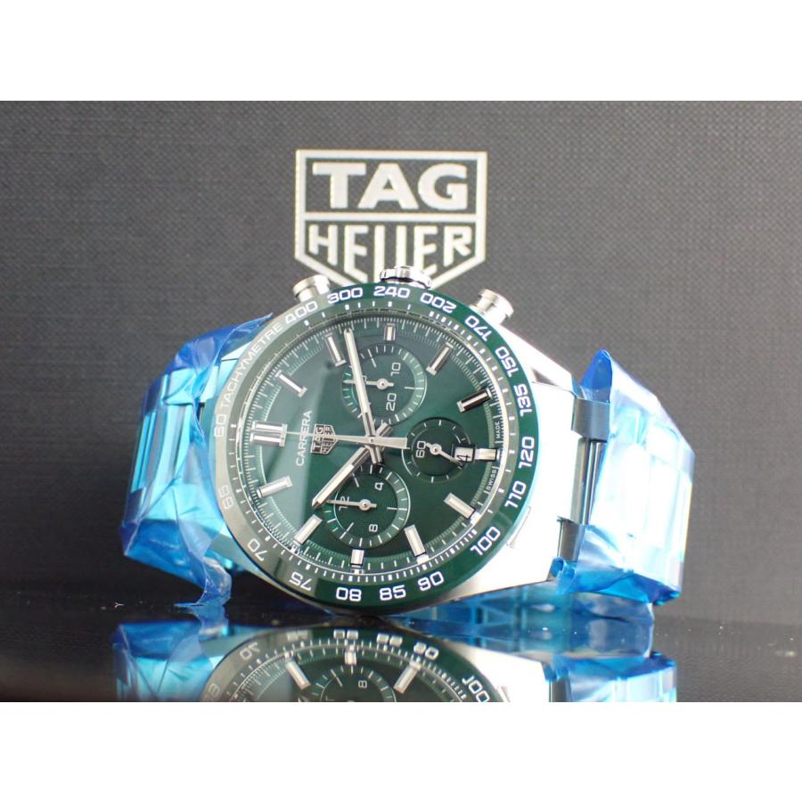 タグホイヤー カレラ キャリバーホイヤー02 グリーン メンズ CBN2A1N.BA0643 新品 | カレラ | 13