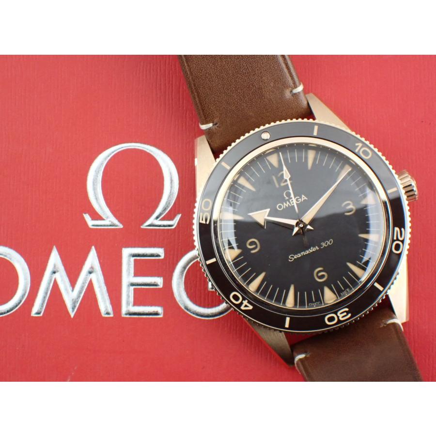 オメガ シーマスター300 ブロンズゴールド 自動巻き カーフレザーベルト メンズ 234.92.41.21.10.00?1 新品 | SEAMASTER | 12