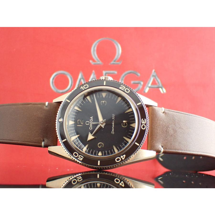 オメガ シーマスター300 ブロンズゴールド 自動巻き カーフレザーベルト メンズ 234.92.41.21.10.00?1 新品 | SEAMASTER | 13