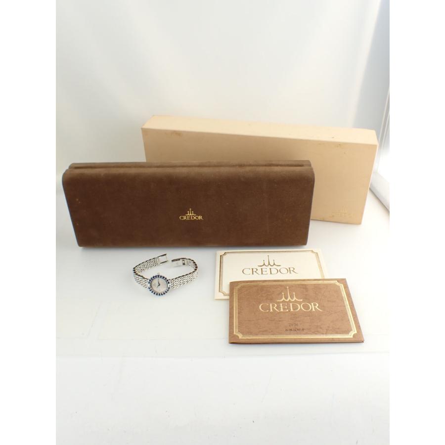 クレドール レディース クォーツ 金無垢 18KWG GHWF240(2F70-031B)中古美品 | CREDOR | 10