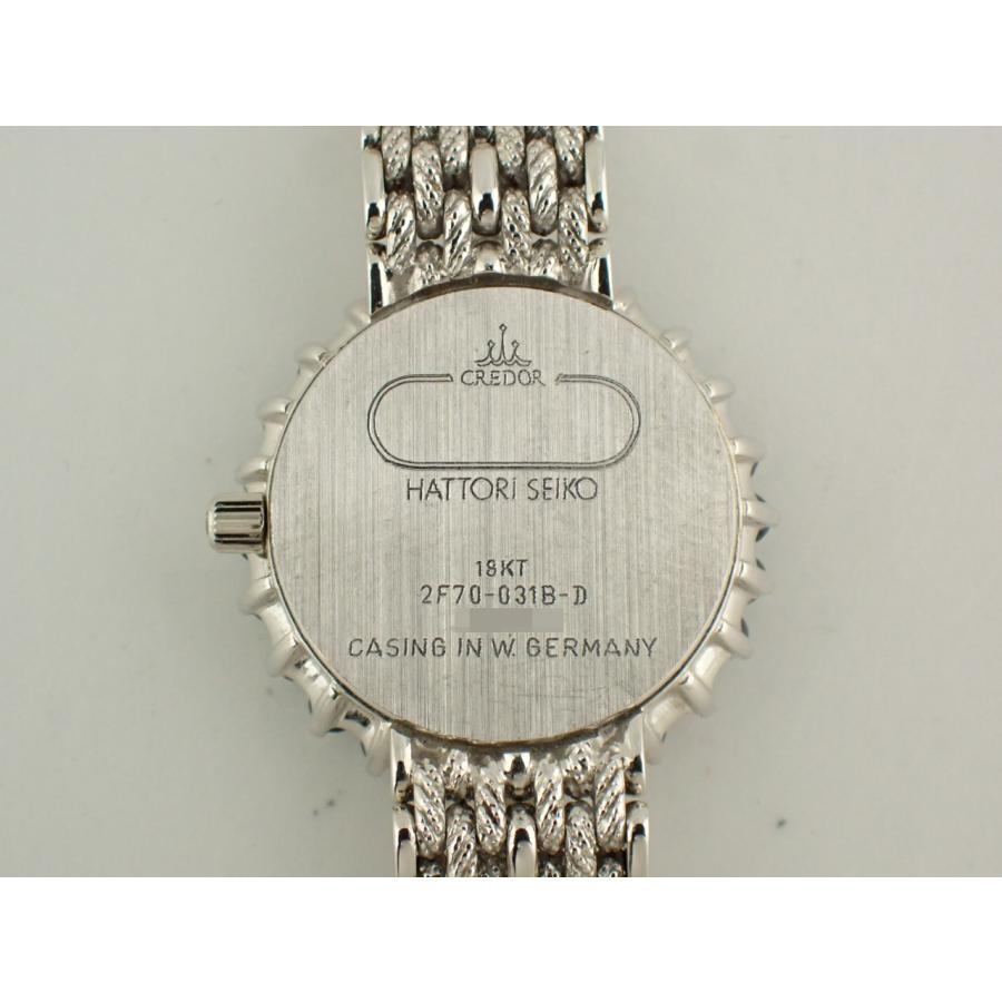 クレドール レディース クォーツ 金無垢 18KWG GHWF240(2F70-031B)中古美品 | CREDOR | 07