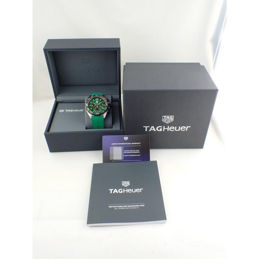 フォーミュラ1 タグホイヤー クォーツ グリーン メンズ CAZ101AP