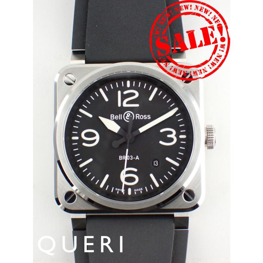 ベル&ロス BR-03 ブラックスチール オートマチック メンズ BR03A-BL-ST/SRB 新品 | ベル&ロス