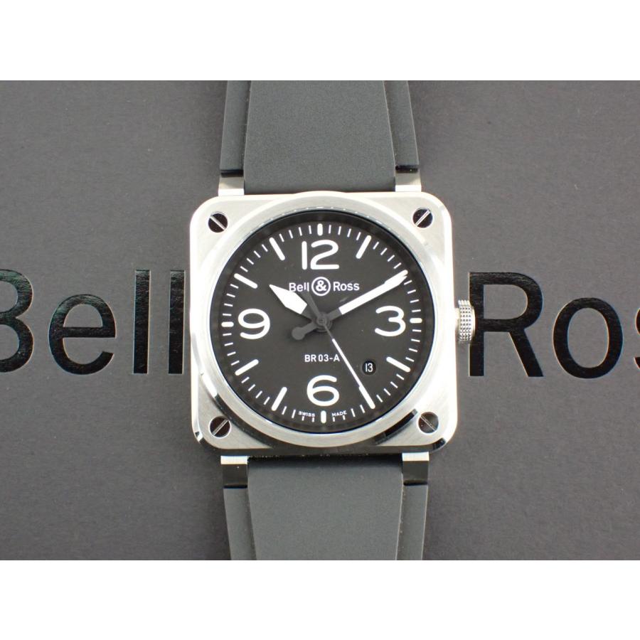 ベル&ロス BR-03 ブラックスチール オートマチック メンズ BR03A-BL-ST/SRB 新品 | ベル&ロス | 12